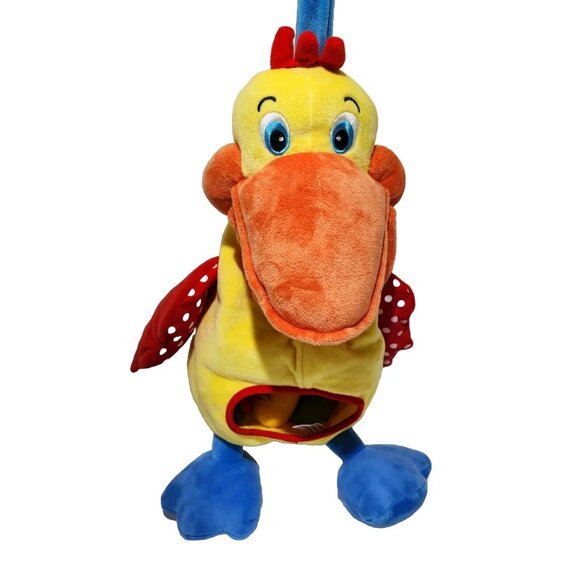 Melissa and Doug K's Kids Hungry Pelican Plush Rattle Crinkle Baby Learning Toy - Picture 2 of 7
